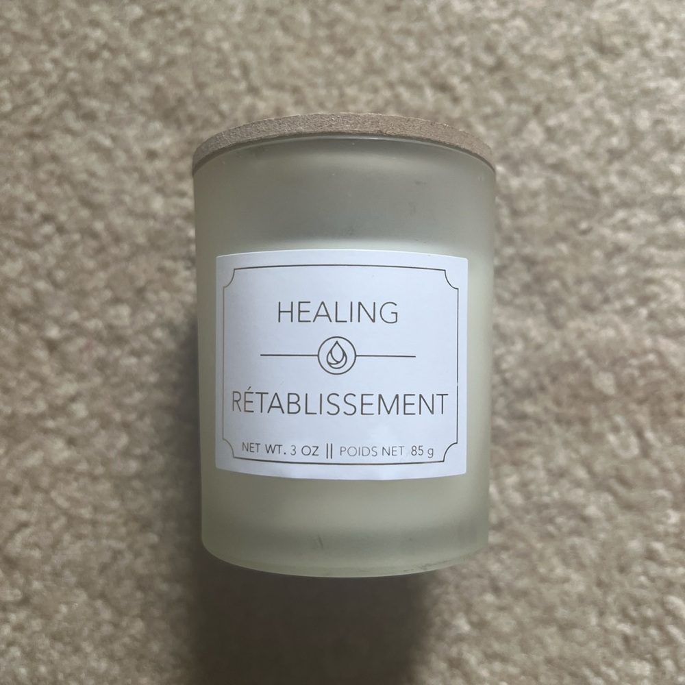Healing Candle with Wooden Lid